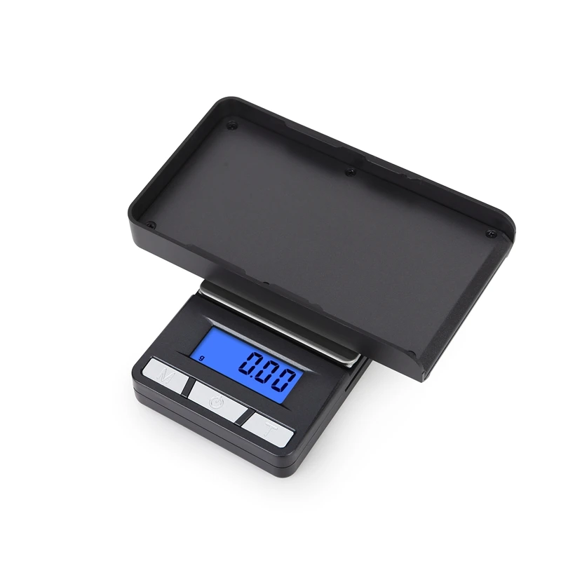 200g 0.01g Precision Digital Jewelry Gold Gram Carat Scales Blue LCD Pocket Weight Balance 500g 0.1 Solar Power Calculator Scale