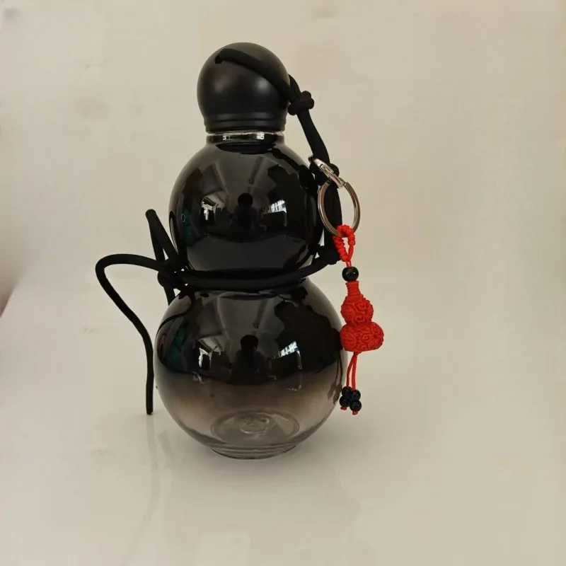 Nuova bottiglia d'acqua cinese di zucca di ispirazione retrò 800ML bottiglia di vino di grande capacità PC bollitore d'acqua durevole sport