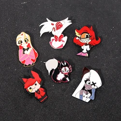 Anime Hazbin Hotel Brooch European And American Creative Film Television Same Cute Character Pin Badge Jewelry Gifts