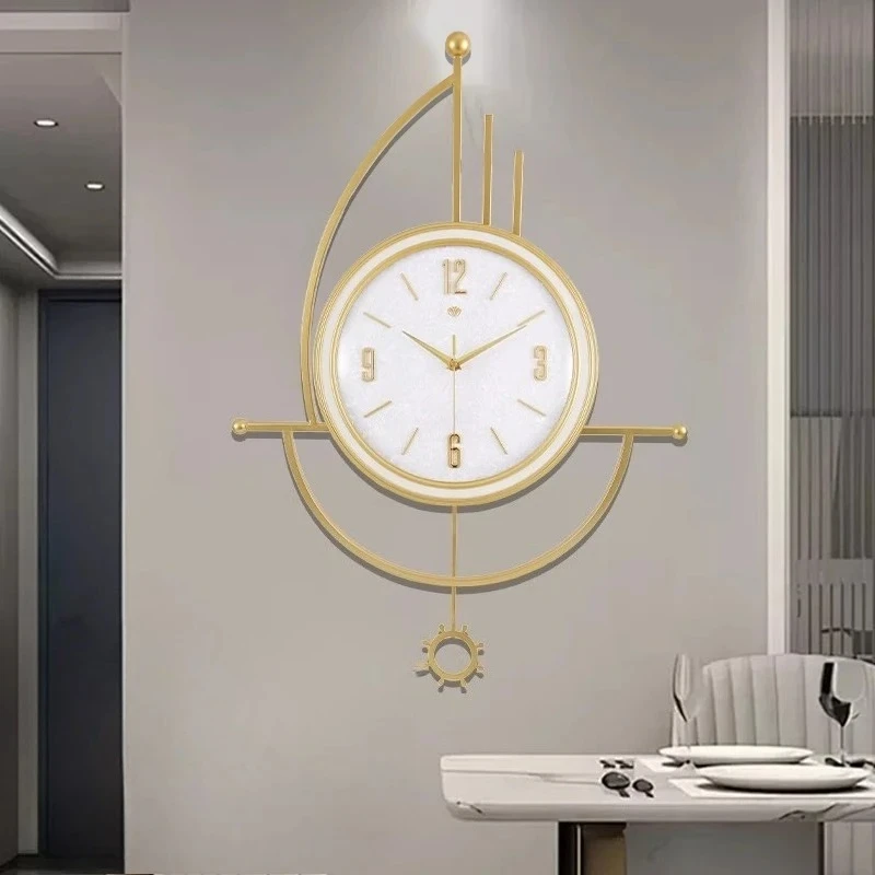 Wall Clock Nordic Aesthetic Bathroom Digital Clock Wall Luxury Modern