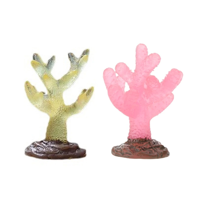 AquaticWater Coral Figurine Fishtanks Glowing Decors Aquariums Sinkable Ornament Dropship