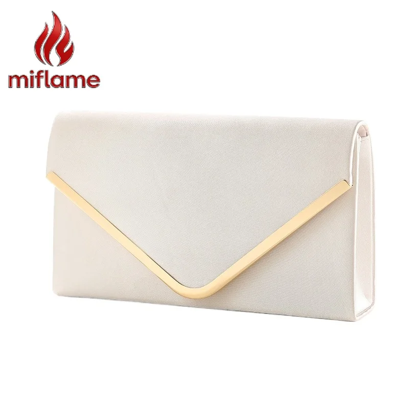 Envelope Clutch Purse Premium Solid Color with Phone and Cosmetic Pockets for Evening Party Banquet Elegant