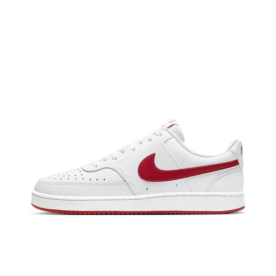 Nike Court Vision Low Versatile Low top Skateboard Shoes Men's White Red CD5463-102