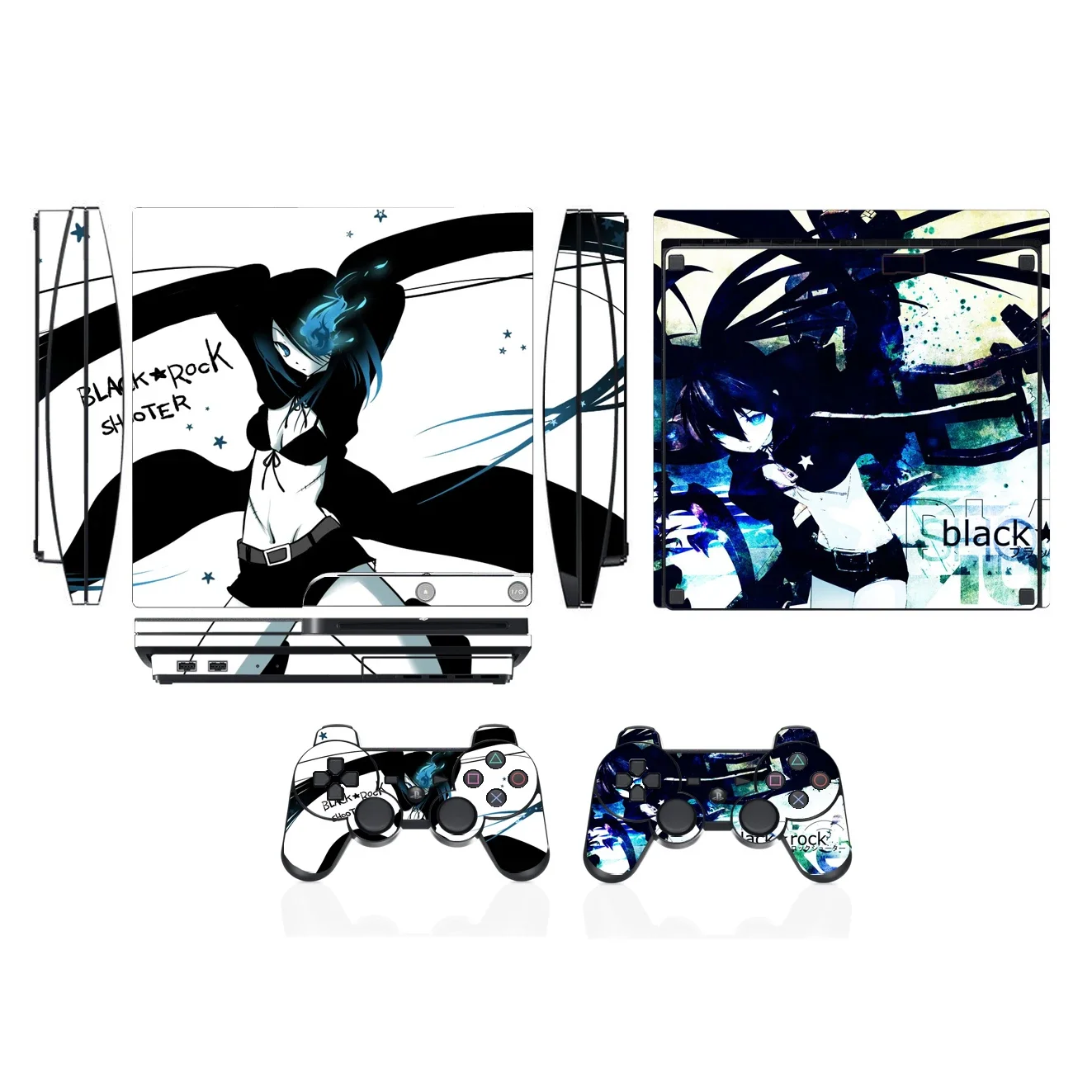 213 ملصق جلدي من الفينيل لهاتف Sony PS3 Slim PlayStation 3 Slim و2 ملصقات جلود وحدة التحكم