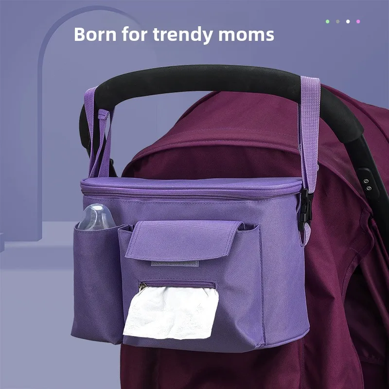 Multi-functional baby stroller hanging bag, push cart bag, storage bag, pet stroller bag
