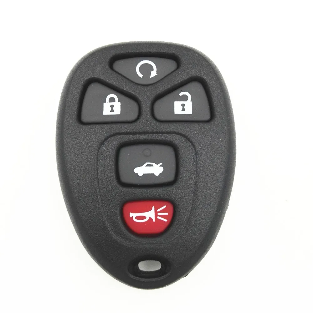 5 Button Car Remote Fob Cover Case Replacement Key Blank Shell Housing for Buick LaCrosse GMC Chevrolet Pontiac Grand Prix