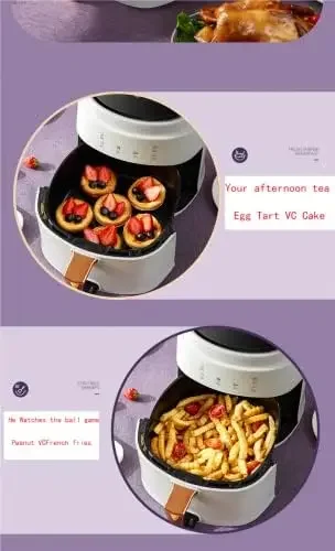 Neu eingetroffen: 8L 1400W Smart Touch Screen Custom ölfreie elektrische Fritteuse Heißluftfritteuse