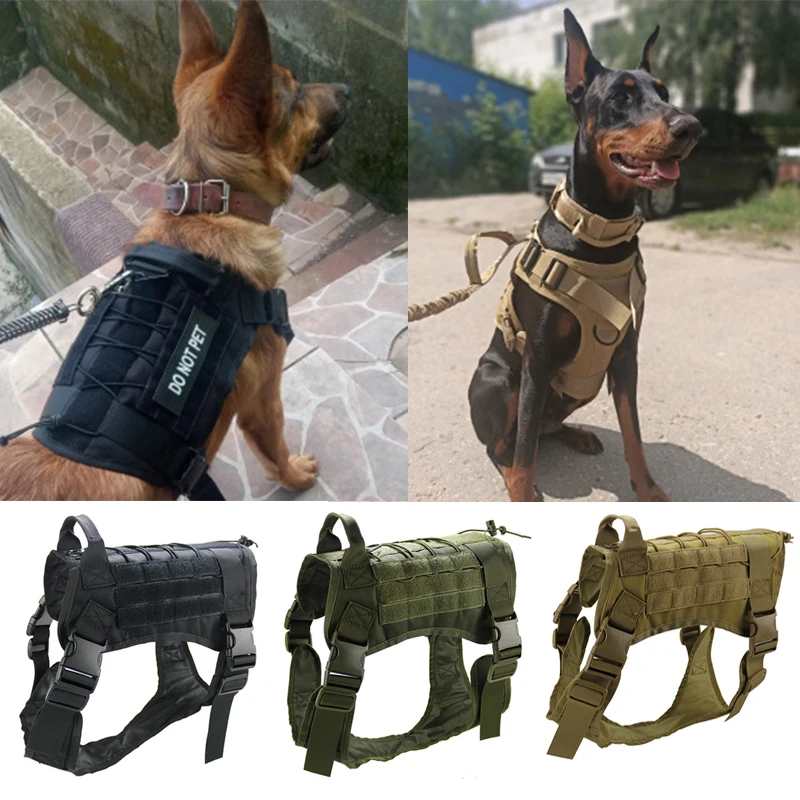 Nylon waterproof dog clothes tactical K9 explosion-proof dog vest war dog pets clothes for medium large dogs M/L/XL dog supplies