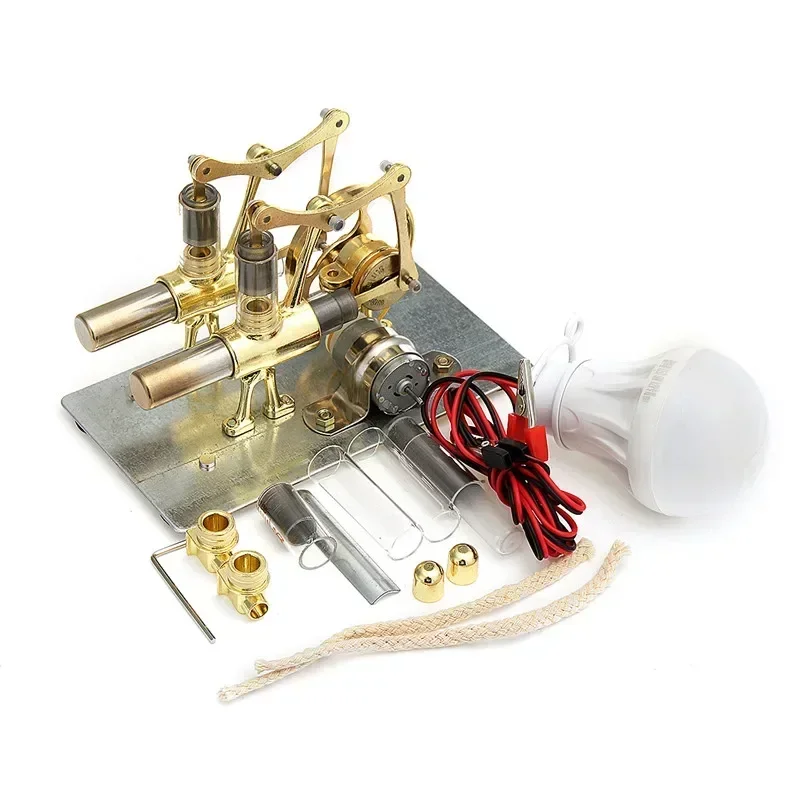 NEW Balanced Stirling Engine Miniature Model Steam Power Technology Scientific Power Generation Experiment Toy