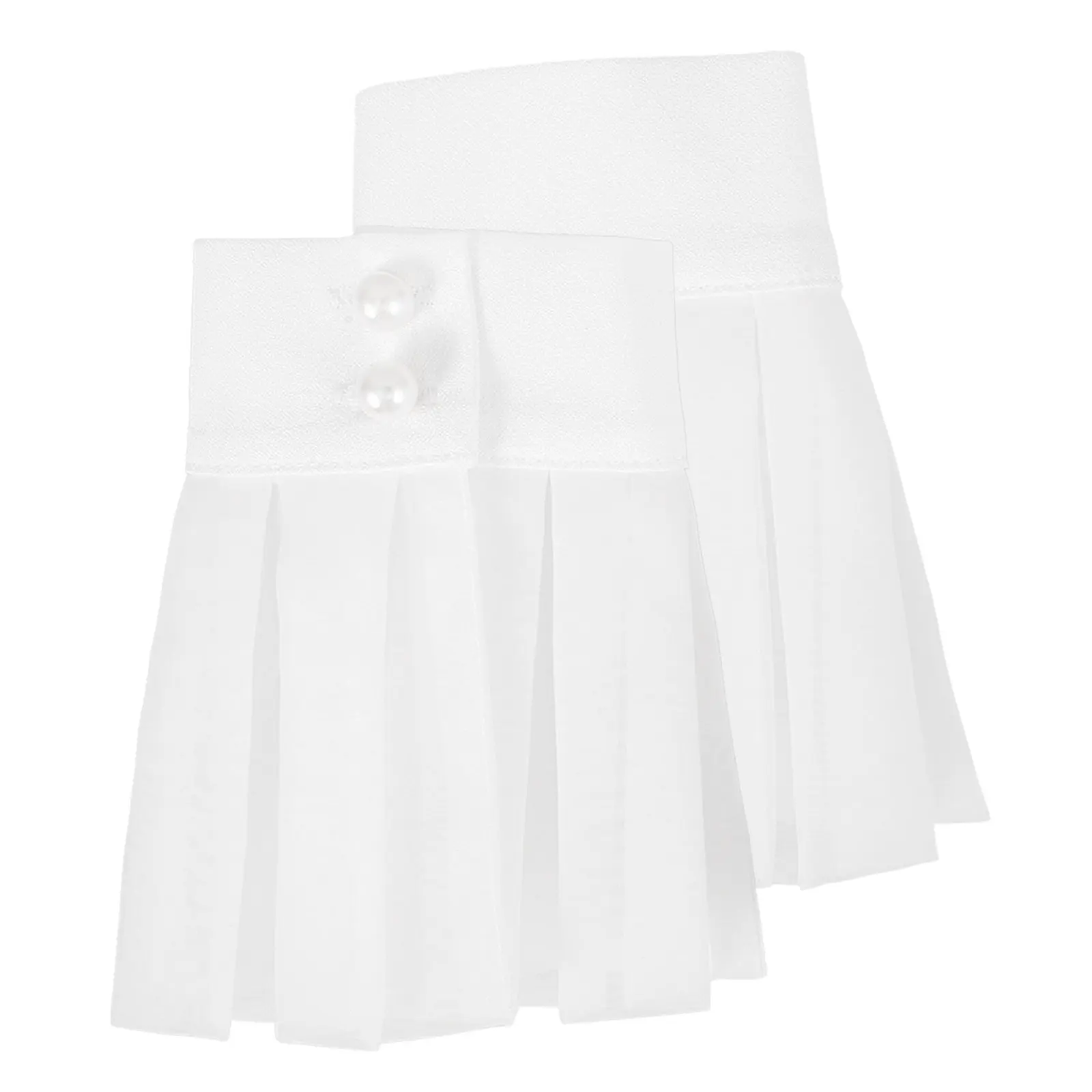 1 Pair Classic Color Court Style Fake Sleeve Cuffs Comfortable Breathable Women Wrist Cover Dress Accessories for Party Daily