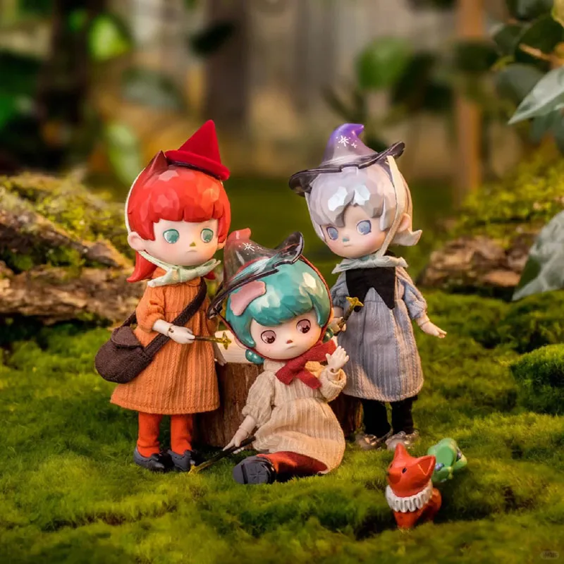 New Blind Box 1/12 Penny'S Box Little Painter And Little Witch Series Puppet Bjd Mini Action Figure Interior Decoration Toy Gift