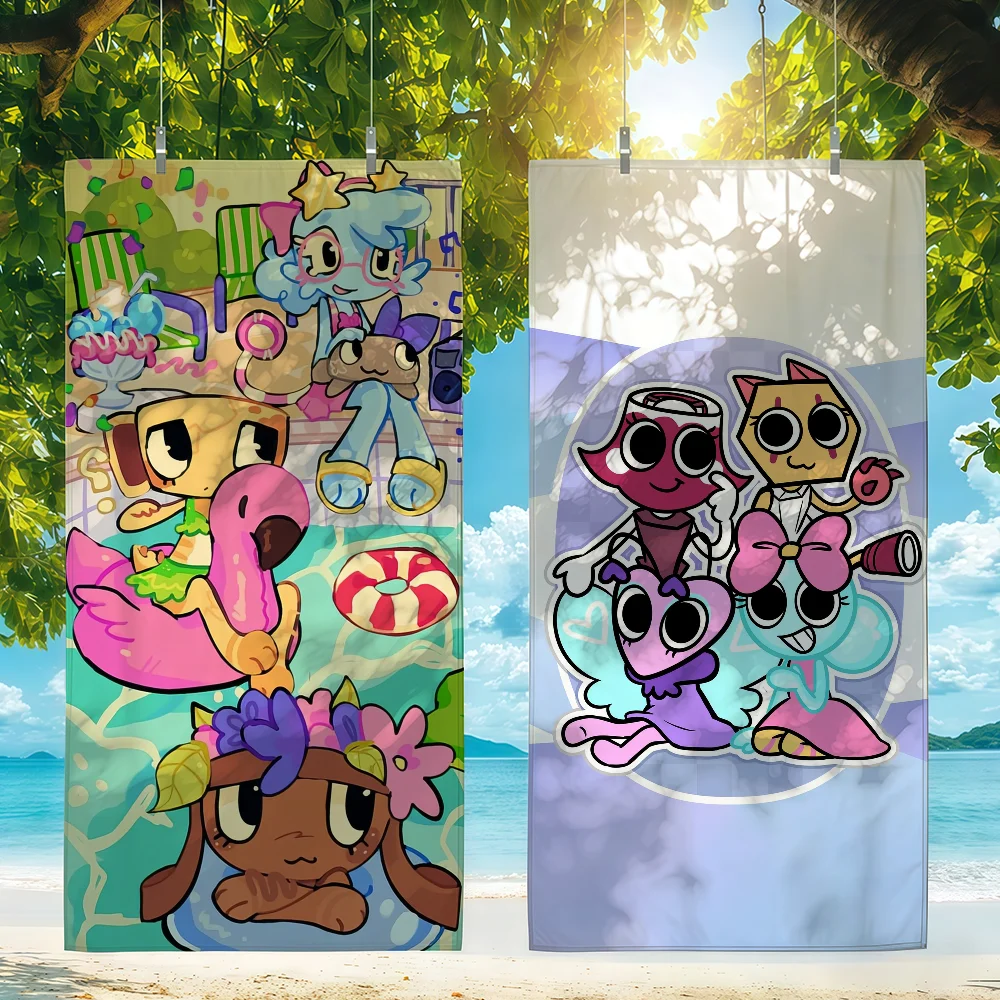 Game Cartoon D-Dandy's W-World Towel For Swim Yoga Gym Quick Drying Soft and skin-friendly Beach Towels All-Season