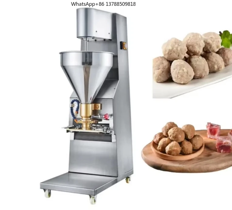 

Commercial Fully Automatic Stainless Steel Meatball Fish Ball Machine 220V Domestic Pork Pellet Meat Forming Core Motor