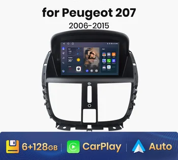 

Carplay GPS For Peugeot 207 2008 2009 2010 2011 2012 2013 2014 Radio Bluetooth Automotive Multimedia Central Android Auto Screen