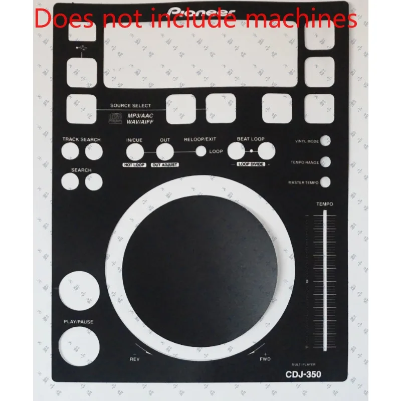 

Pioneer CDJ-350 Turntable Protector Skin - Custom Color Vinyl Decals (Anti-Scratch/Precision-Cut/No Residue)