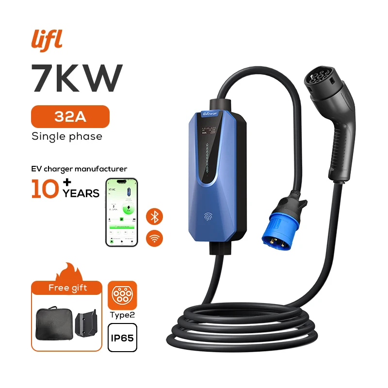 

22KW Portable Type 2 Fast Electric Vehicle (EV) Charger High Power Quick Charging Station for Vehicles