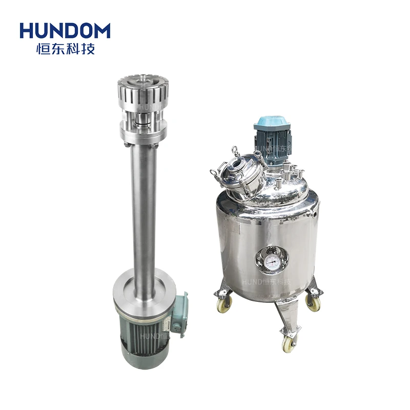 Industrial paint/sesame oil chemical emulsifier mixer machine for lifting frame/mixing tank