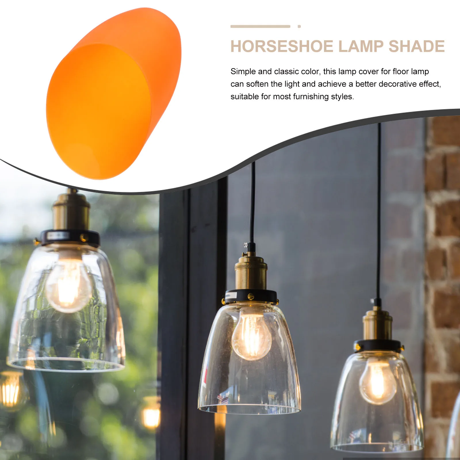 

Sturdy Plastic Lampshade Horseshoe Table Shade Replacement Small Light Cover For Bedroom Living Room Study Hotel Use Soft Light