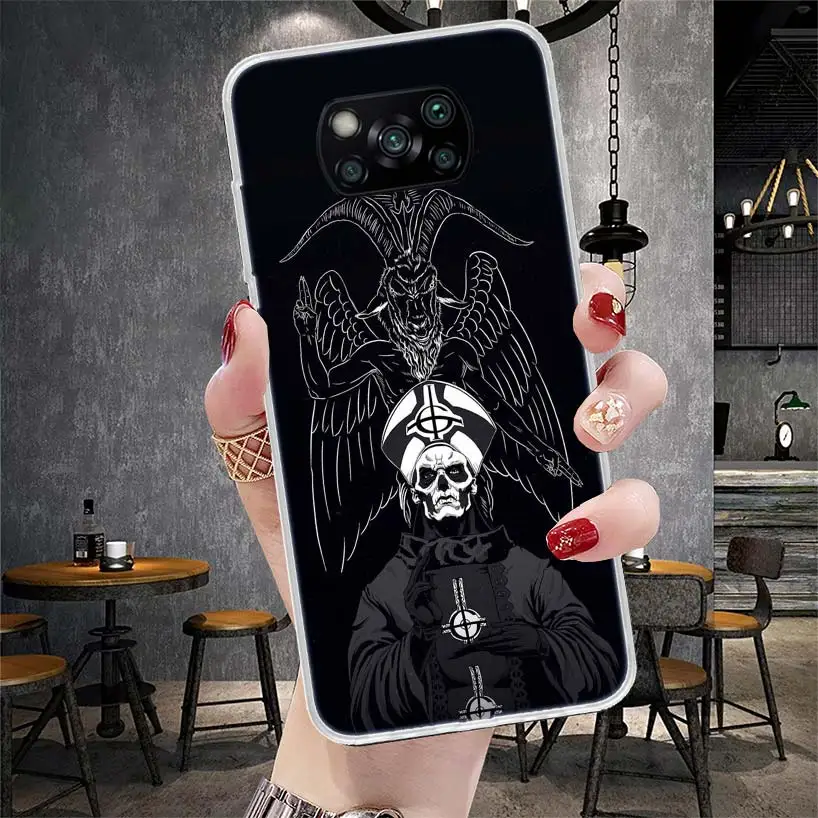 Ghost Papa Emeritus Phone Case For Xiaomi Poco X6 X5 X4 X3 Nfc F6 F5 Pro F4 F3 M5S M5 M4 M3 M2 F2 F1 Cover Coque Shell X3 Nfc M3