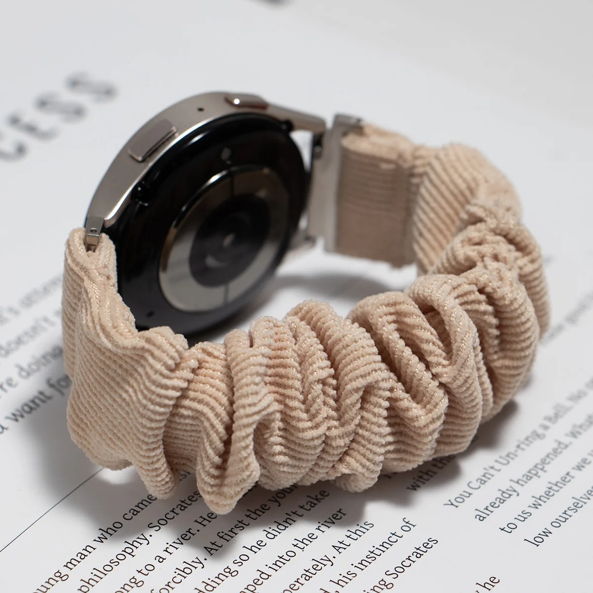 20/22 mm Scrunchie-Armband für Samsung Galaxy 7/6/5/4/5pro 40/44 mm Nylon-Damenarmband für Huawei GT6/6 Pro 5/5Pro 46 mm Armband – Detail 12