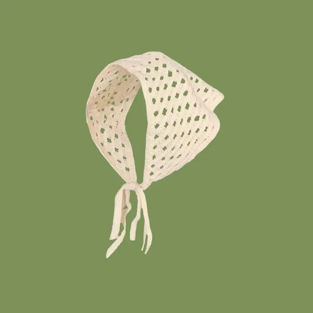 

Летний вязаный треугольный шарф 2025 в стиле ретро – Элегантный головной убор в стиле Ins-Style для женщин