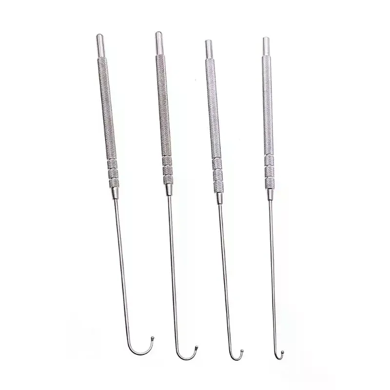 [1PCS Pet Spay Snook Hook Animal Ovaries Removal Hook Vet Ovariectomy Dogs Cats Surgical Instruments Ball Type 6mm 8mm 10mm 12m
