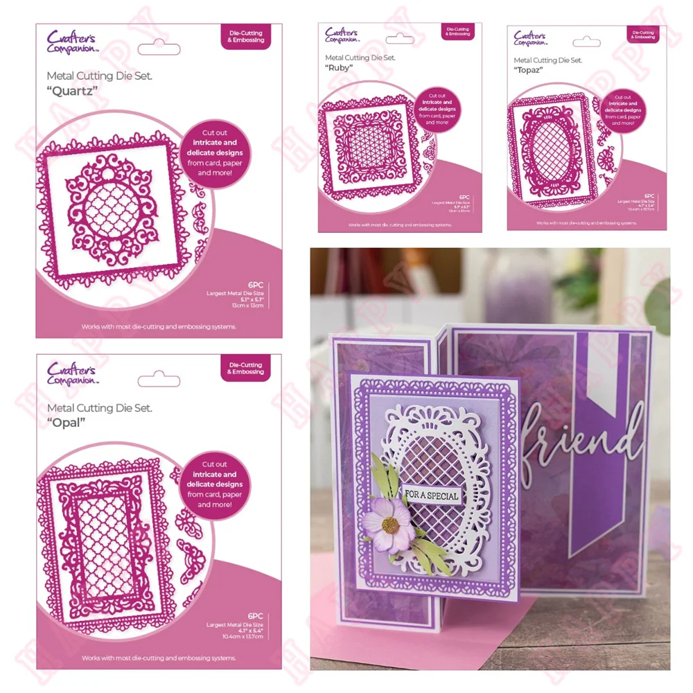 Metalowe wykrojniki Delikatny kwiatowy wzór DIY Scrapbooking Koperta Dekoracyjne wytłaczanie Szablon rękodzieła papierowego