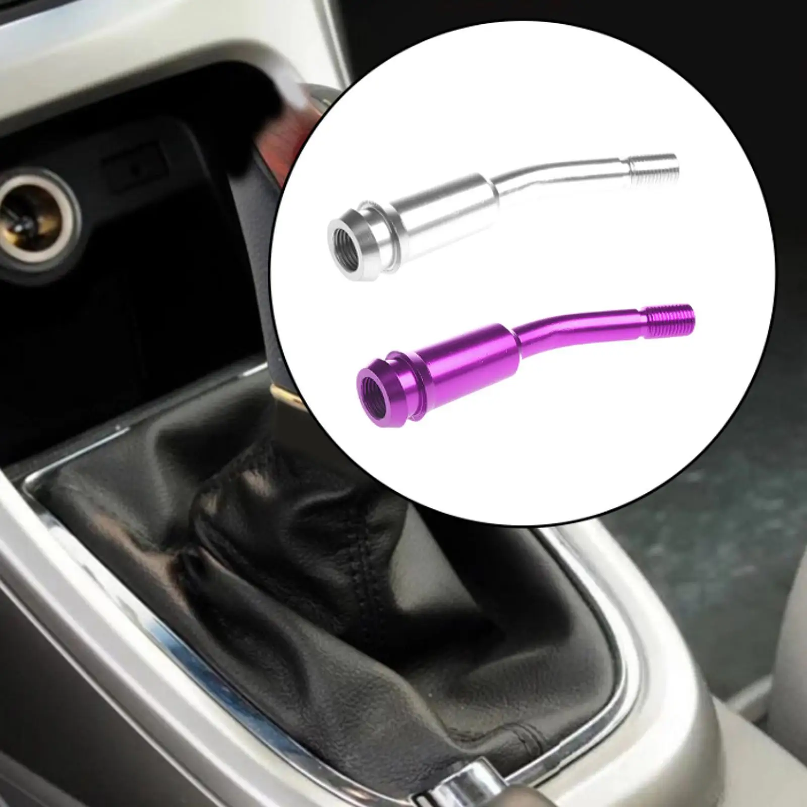 

Car Gear Lever Extension T4 Extension Rod Professional Aluminum Alloy Adjustable Length Modification for Automobile
