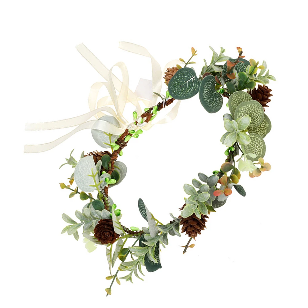 

Hairband Bands for Wreaths Headpiece Bride Pinecone Crown Accessories Headband