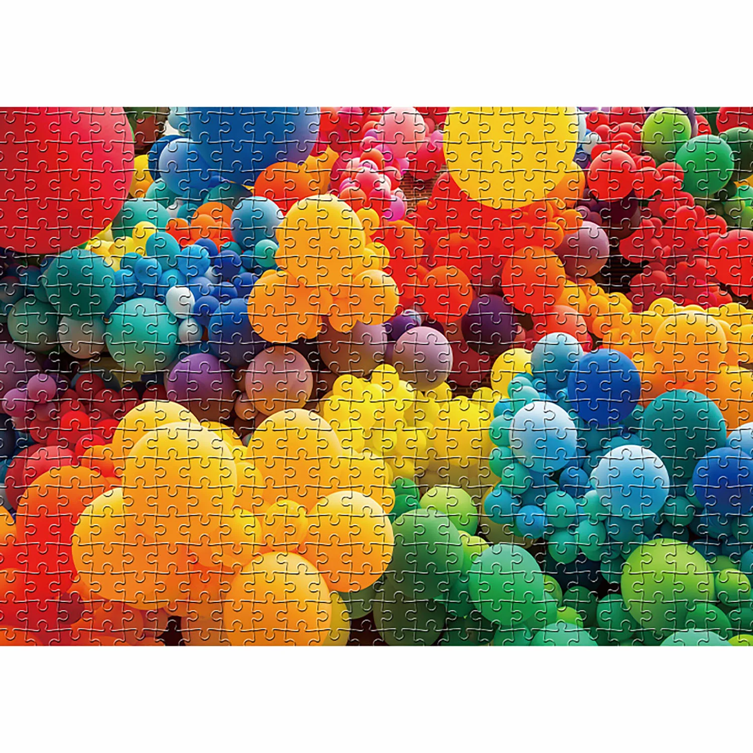 1000 Pieces Colorful Balloon Jigsaw Puzzle Home Decor Adults Puzzle Games Family Fun Floor Puzzles Educational Toys for Kids