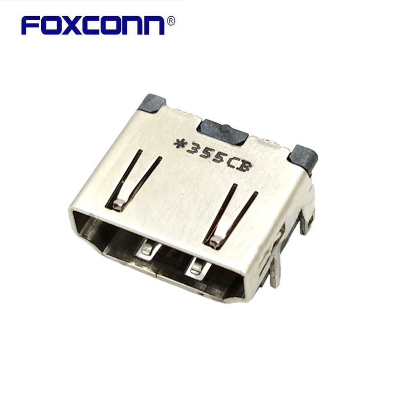 Foxconn QJ5119L-NT01-7H-W 19P 짧은 바디 SMT 더블 포지셔닝 열 HDMI 매트릭스