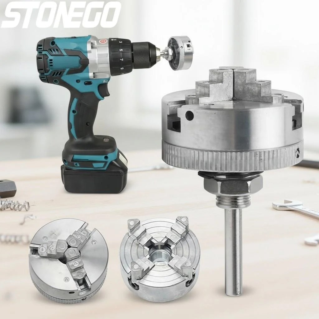 ヘビーデューティーセルフセンタリング電動旋盤ドリルチャック-3-ジョー-m12-x-1mm-リンケージ精密穴あけ工具用