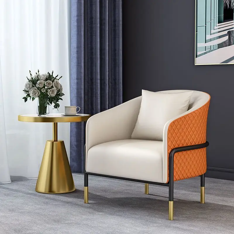 Custom. [anti-slip armrest] Nordic small sofa coffee table set reception rest area office business meeting beauty salon negotiat