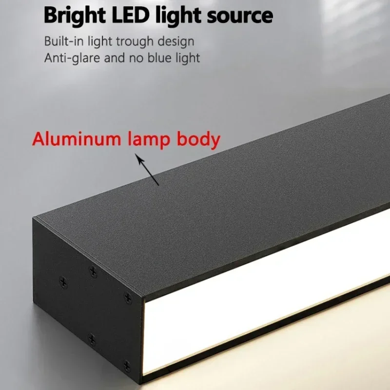 لا يوجد شريط إضاءة رئيسي، ضوء خطي، إضاءة LED بسيطة لغرفة النوم، إضاءة خلفية جدارية، سقف غرفة المعيشة #6