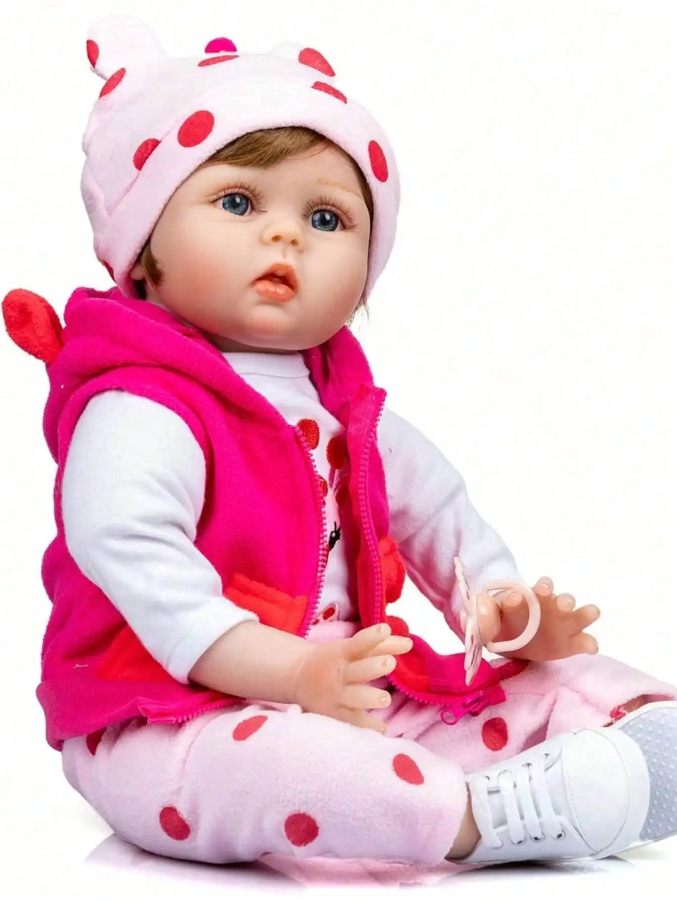 20 Inch 50 cm Bebe Reborn Doll Handmade Lifelike Reborn Baby Doll For Children Christmas Gifts Newborn Doll Toys(No Shoes)