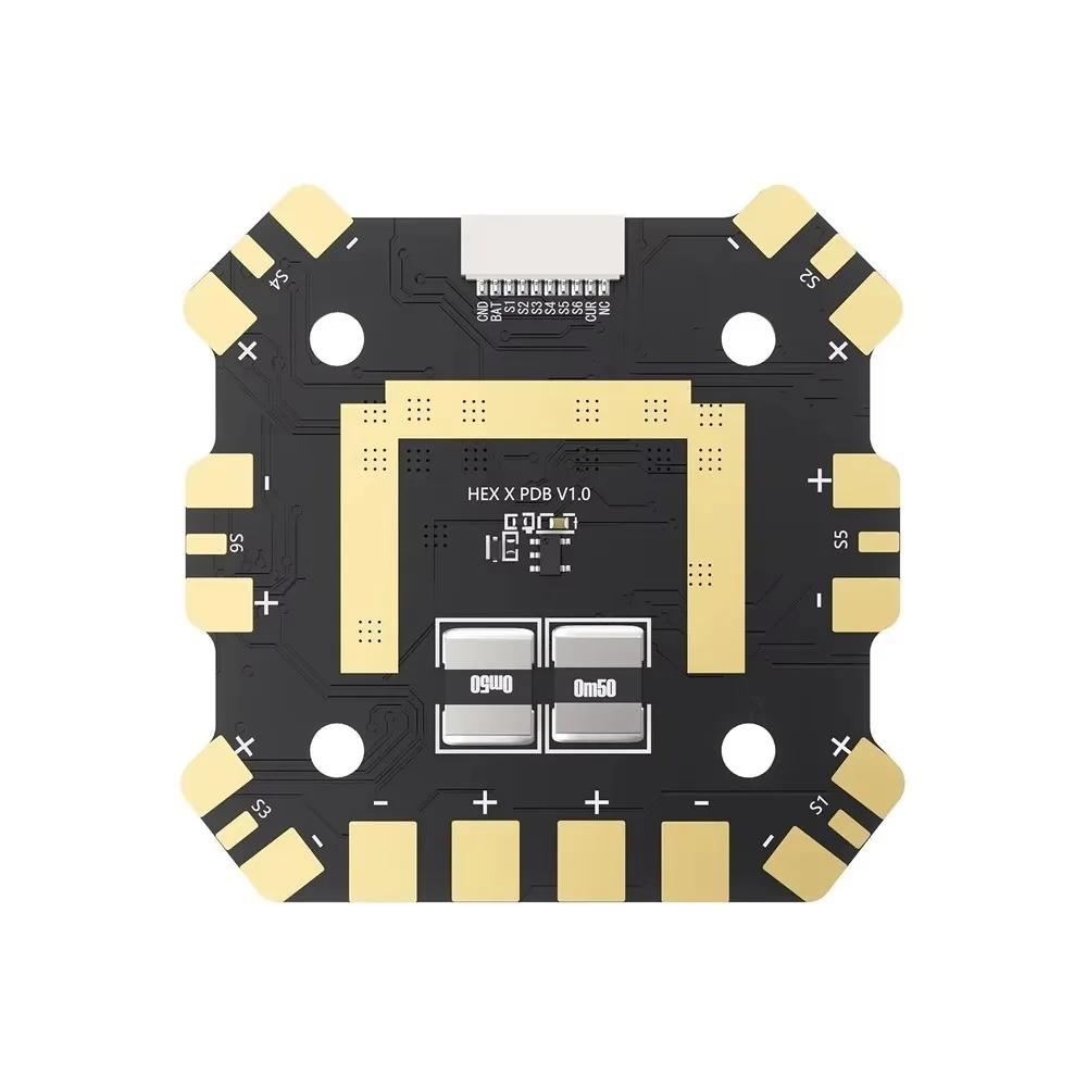SmCpGEPRC 60A 3-6S PDB Hexacopter Power Distribution Board Support DShot 150/300/600 Protocols For RC FPV Racing Drones
