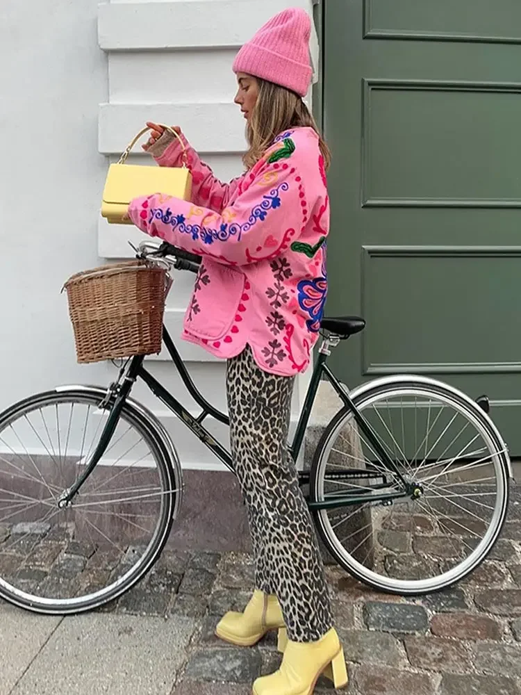 Chaqueta con bolsillos para mujer, abrigo elegante de algodón con cuello de pico y manga larga, con botonadura única, cálido, 2024