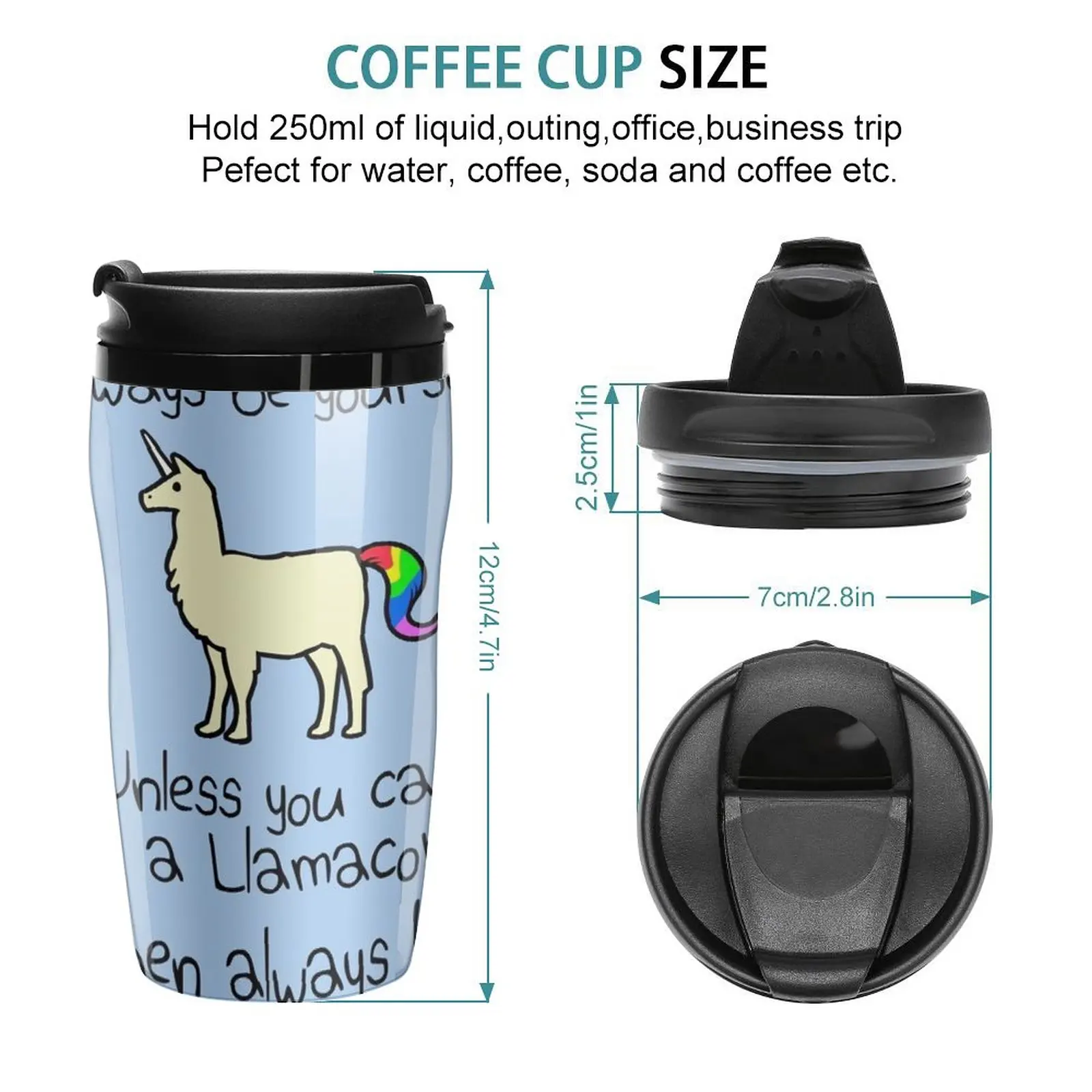 Always Be Yourself, Unless You Can Be A Llamacorn Travel Coffee Mug Espresso Coffee Cup Cup For Coffee Espresso Shot Cup Set Set