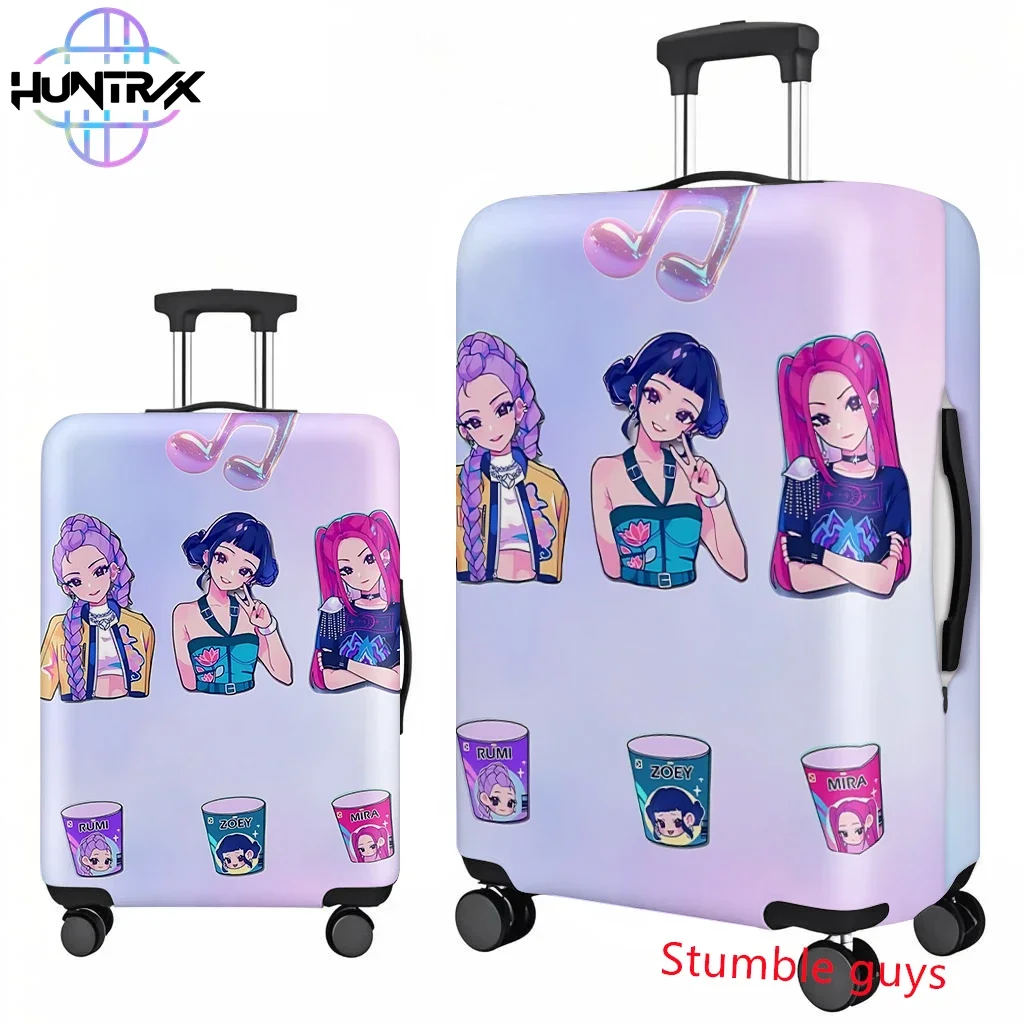 

Demon Hunters Anime Kpop Luggage Cover Durable Protector Fits 18-32 Inch Travel Suitcases