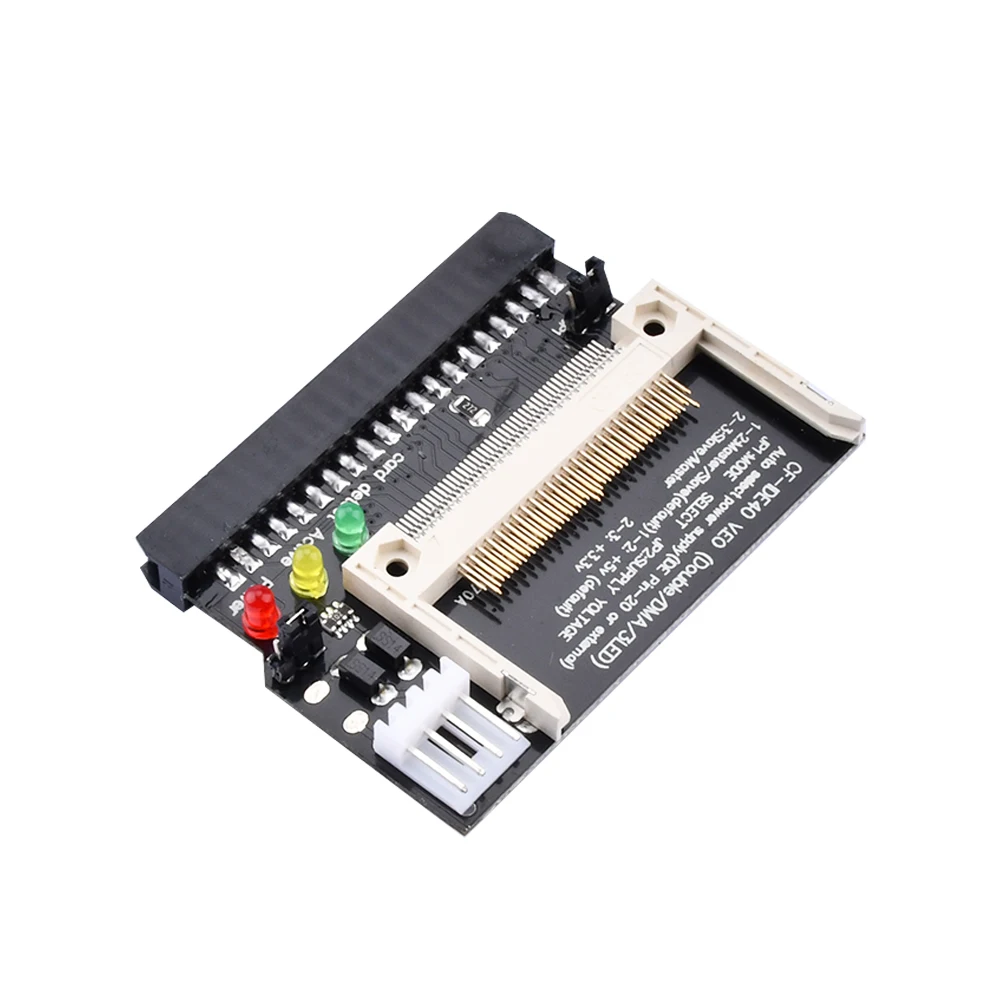 Double Side CF to 40Pin IDEAdapter Power input 5V Adapter Converter Compact Flash CF to 3.5 Female 40 Pin IDE Bootable Card