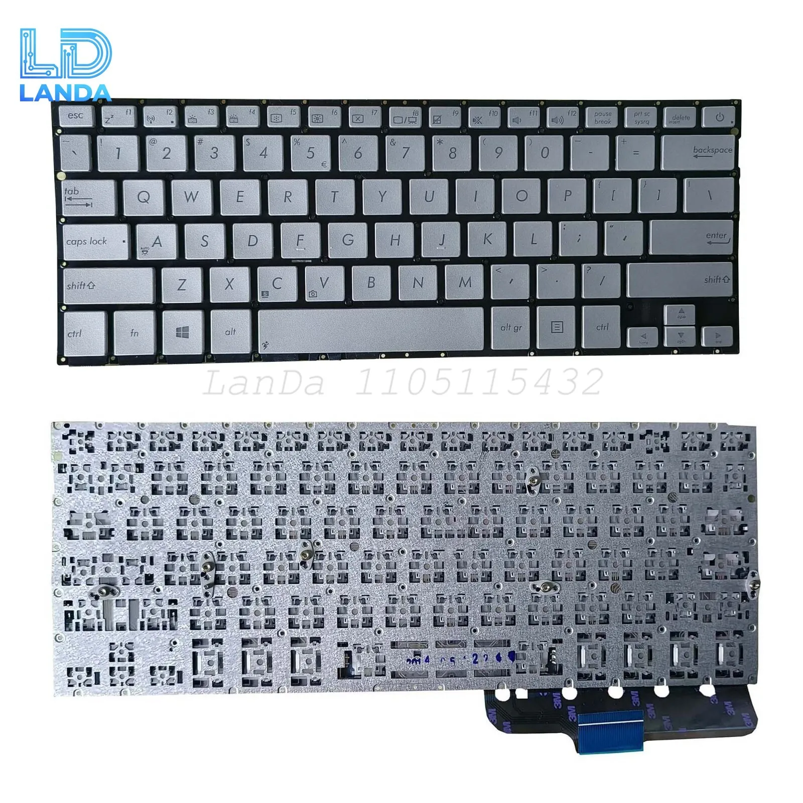 

Клавиатура для ноутбука ASUS UX301 UX301L UX301LA UX301LN UX301A, белая, США, без подсветки