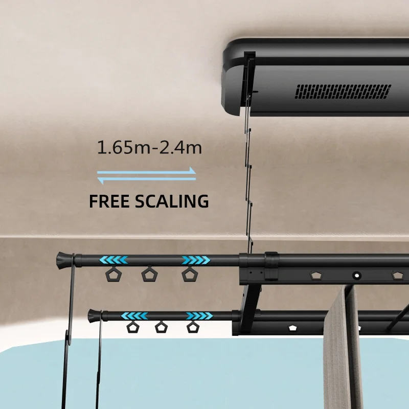 Aluminum Alloy Manufacturers Customized Wholesale 220V110V Multi-color Balcony Hanging Clothes Drying Rack Drying Rack