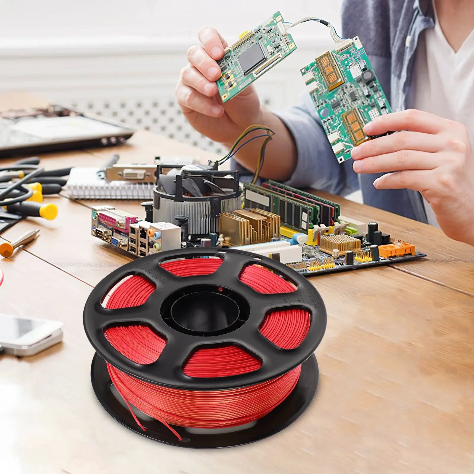 

Dual Color Filament Pla 1.75mm 3D Printer Filament Compatible with Most Printers High-Speed Smooth Finish 3D Printing