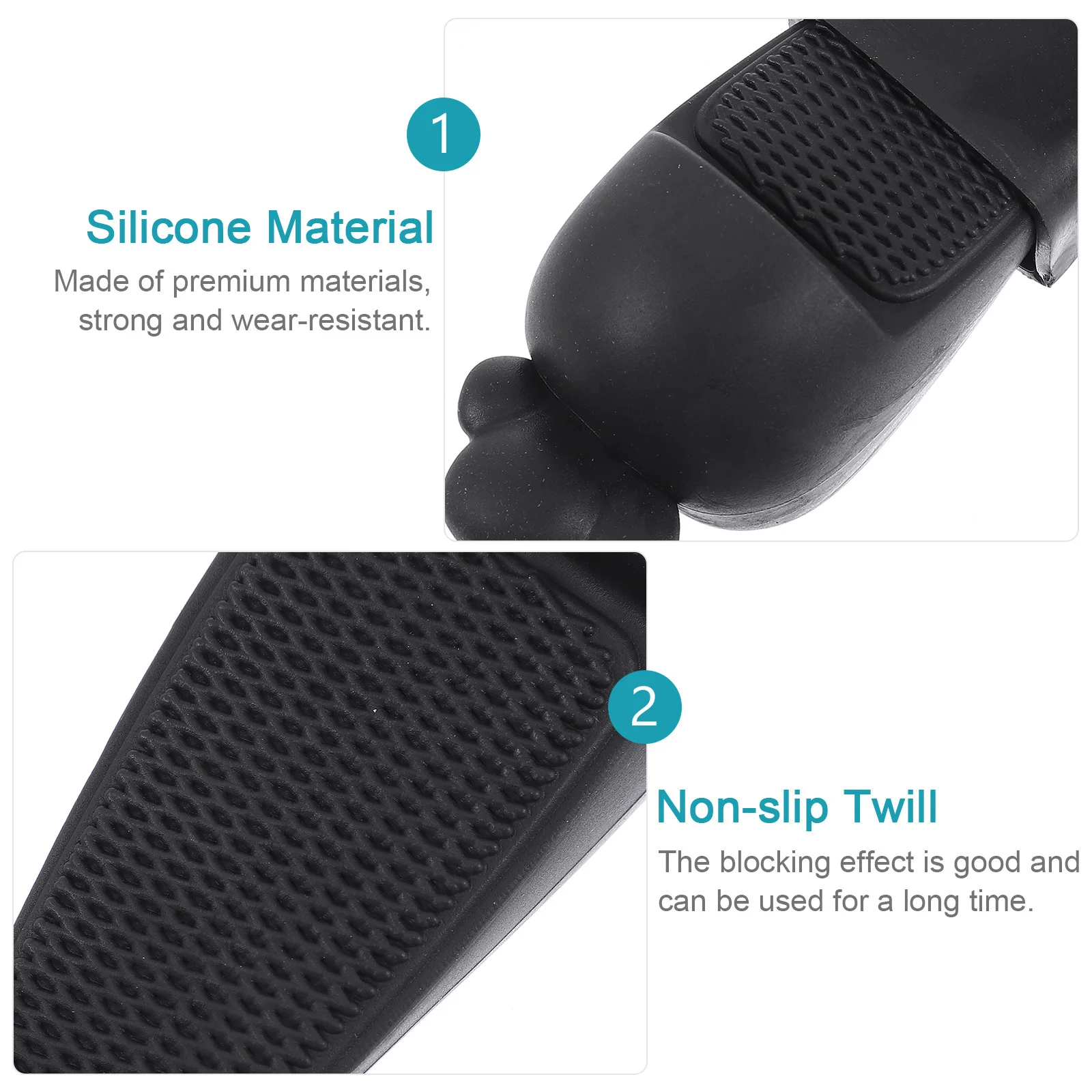 

1 pc Silicone Door Stopper Premium Non-Slip For Home Baby Protection Nail-Free Blocker Household Supplies