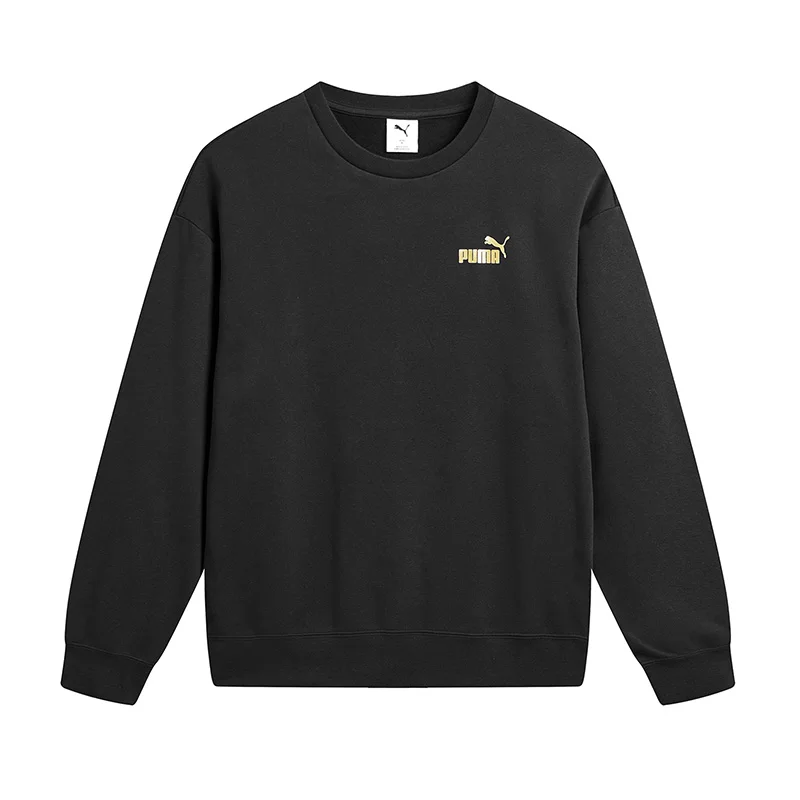 

Puma Black Men's and Women's Sportswear Casual Round Neck Knitted Sweatshirt 63467501