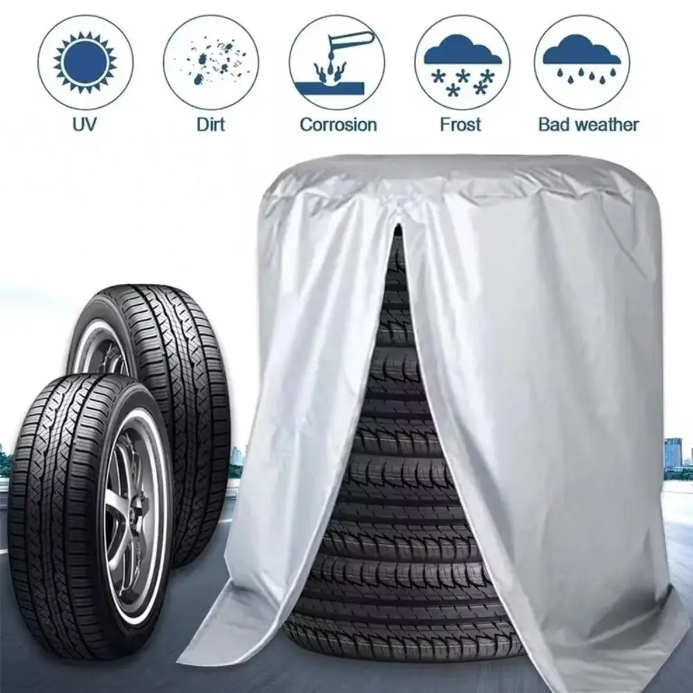 Durable Multisize Car Tire Cover Waterproof Dustproof Tire Storage Bag Big Capacity 4 Tires Capacity Wheel Protector