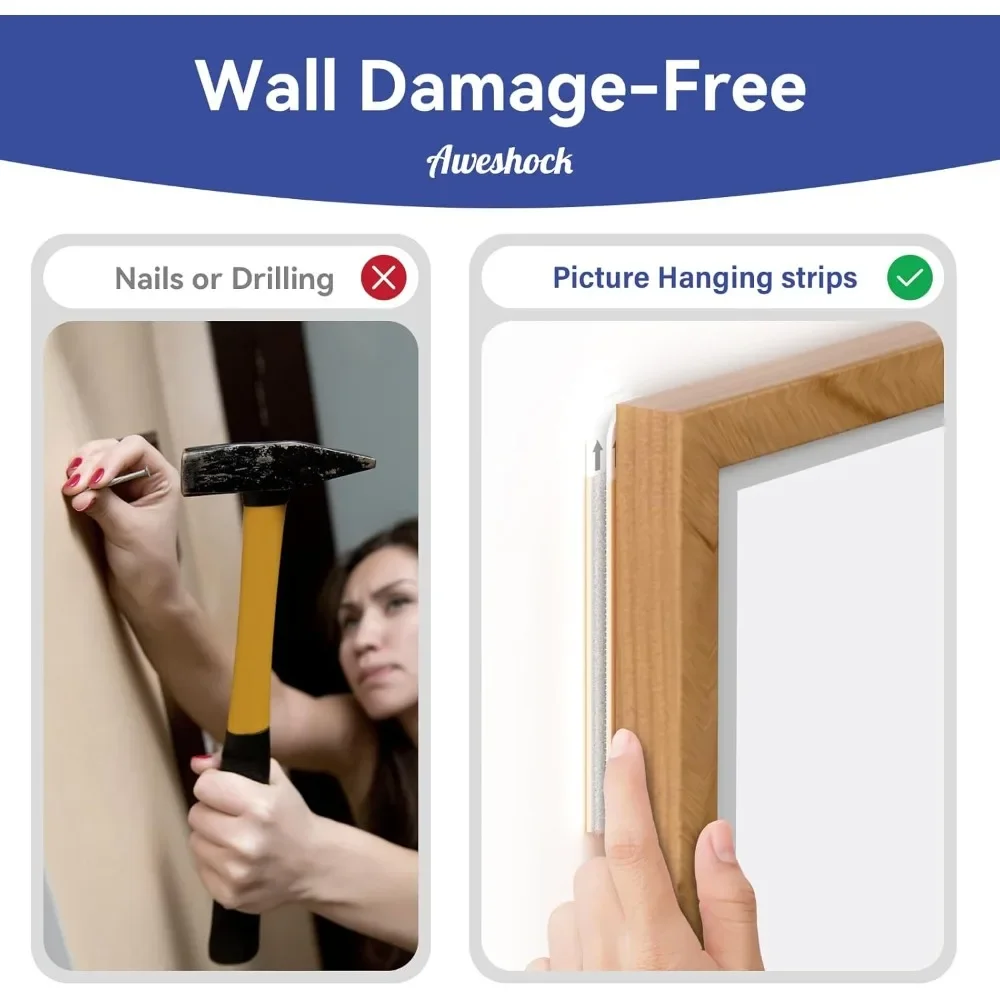 12/24Pairs Heavy Duty Removable Double Sided Strips: Adhesive Hanging Pads – For Picture, Poster, Frame & Wall Mounting