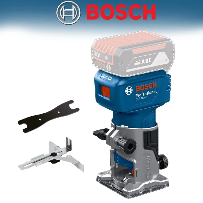 

Bosch GLF 18V-8 Cordless Brushless Wood Router 30000RPM Electric Trimmer for Grooving Carving Milling Holes Carpentry