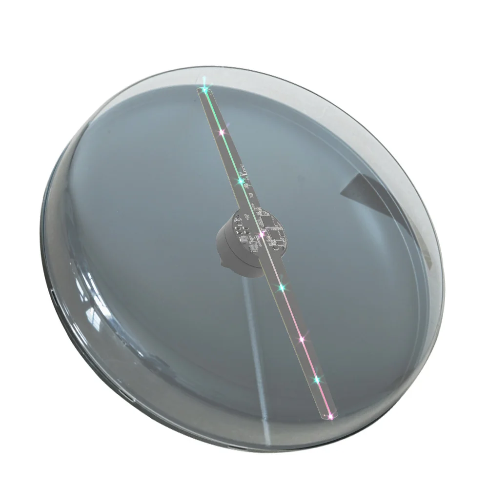 New 42cm LED display 3D holographic fan outdoor waterproof cover