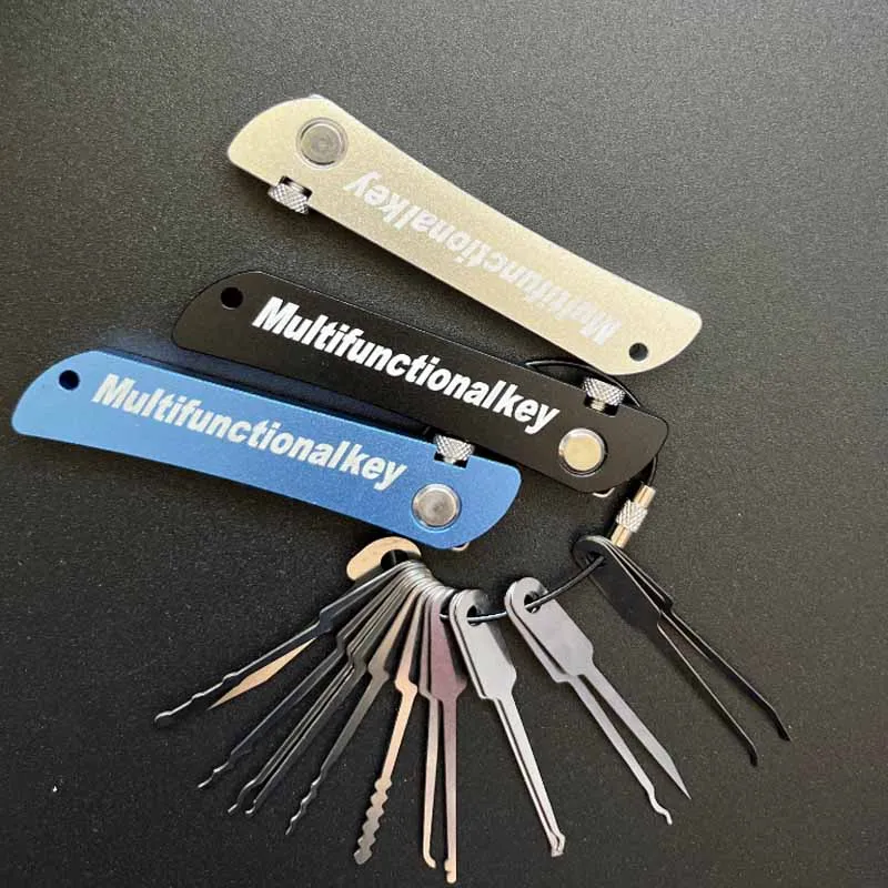 1PCS Picklock UNTUK Jackknife Micha Tetra Lockpick Keychain Tool Profesional Ganzua Game Auto Bypass Lock Bumping Picks Picking